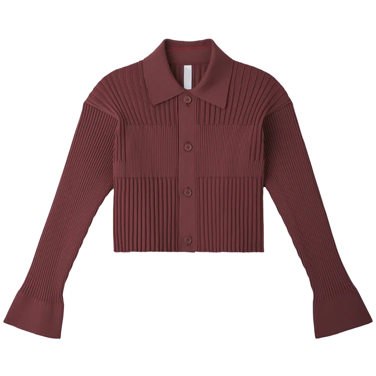 Fluted Lucent Cropped Shirt main image 1