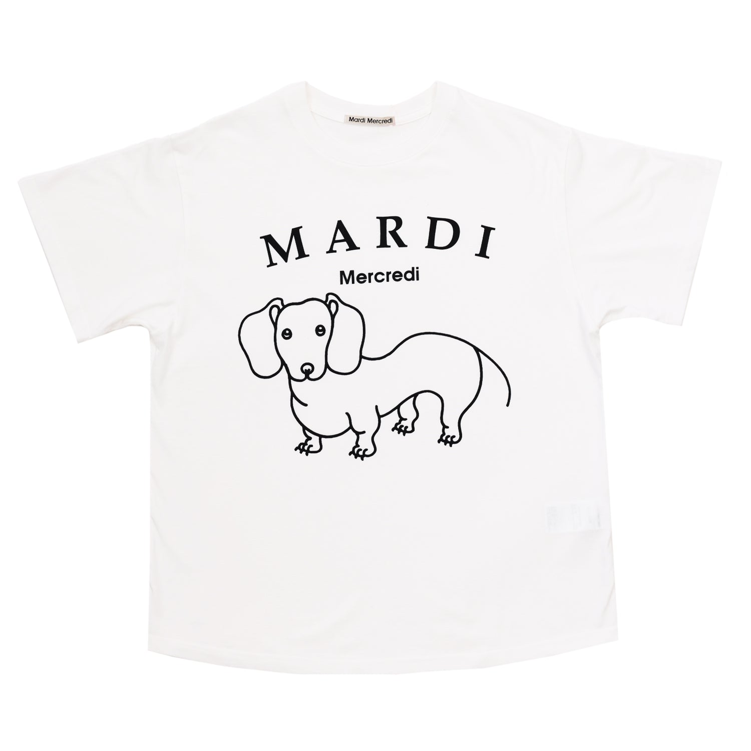 [子犬の絵] Mardi Mercredi TSHIRT DDANJI CH.06 即発】MARDI MERCREDI Tシャツ TSHIRT DDANJI 半袖 犬 韓国