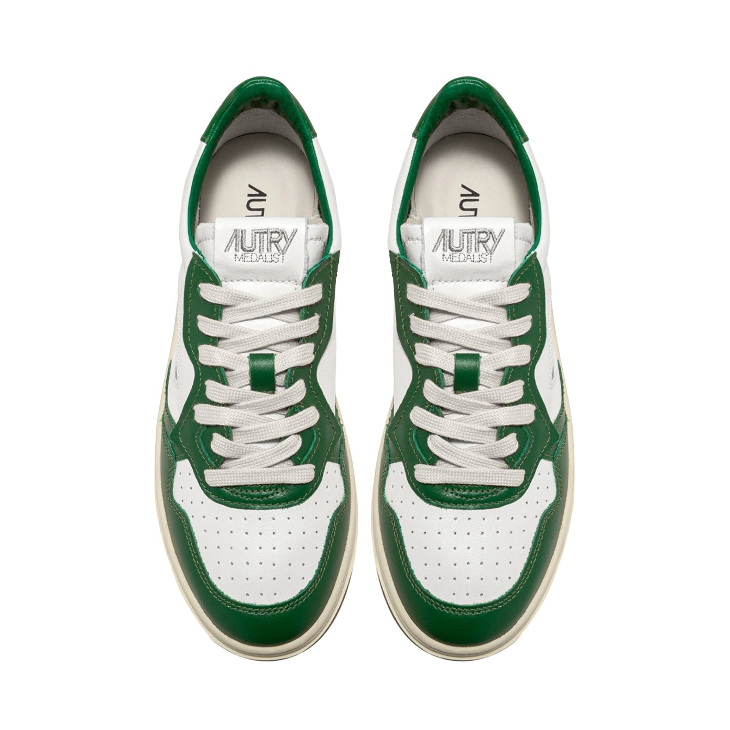 Medalist Low Sneakers in Two-Tone Leather - INVINCIBLE