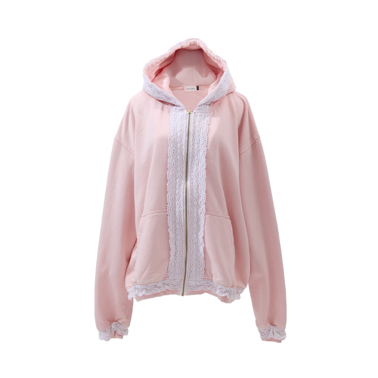 Pink Shein Zip Up Drawstring Hoodie Milk Mocha Bear Star Blanket