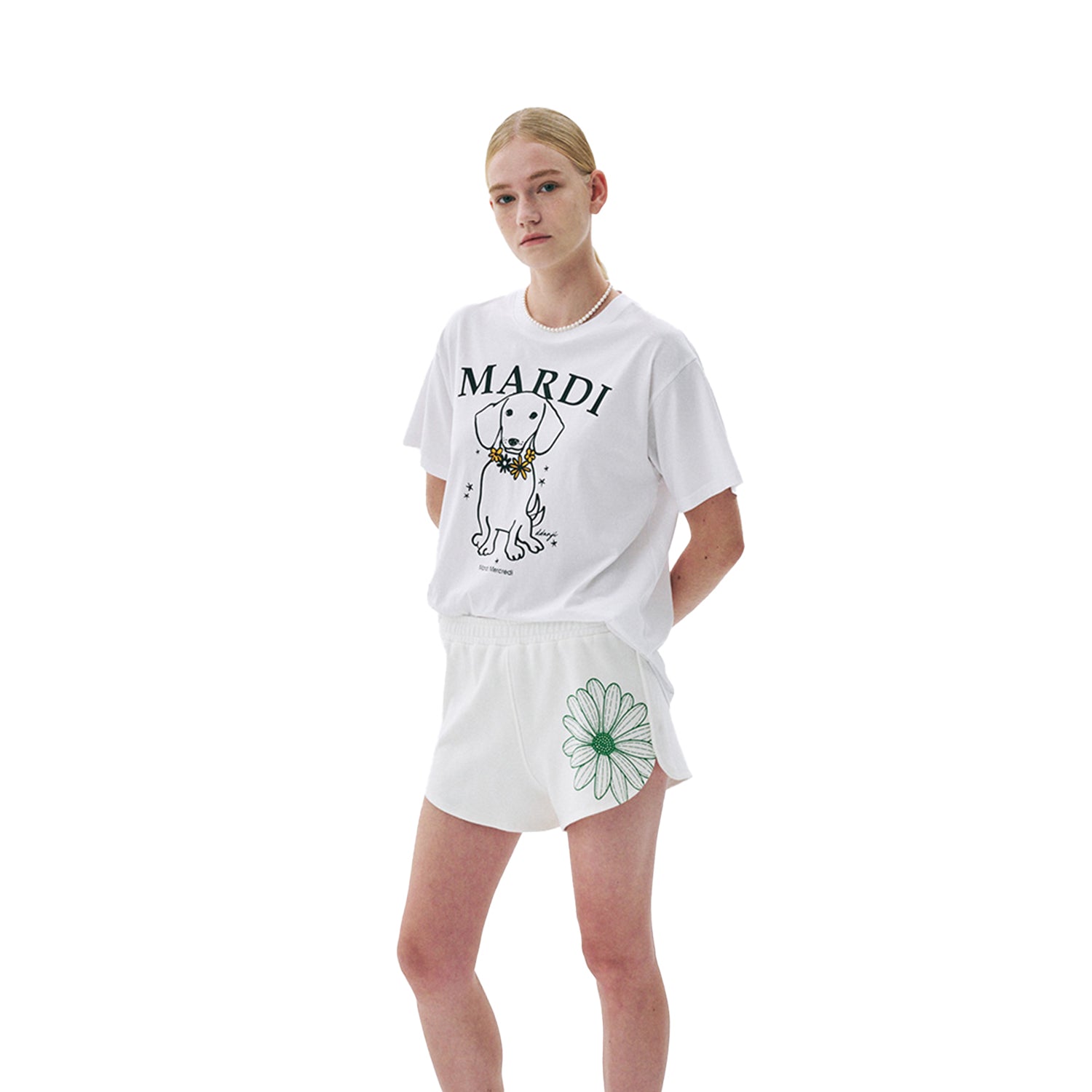 【 PROJECT】25SS★ Mandarin flower T-shirt ISLAND PROJECT】25SS☆ Mandarin flower T-shirt