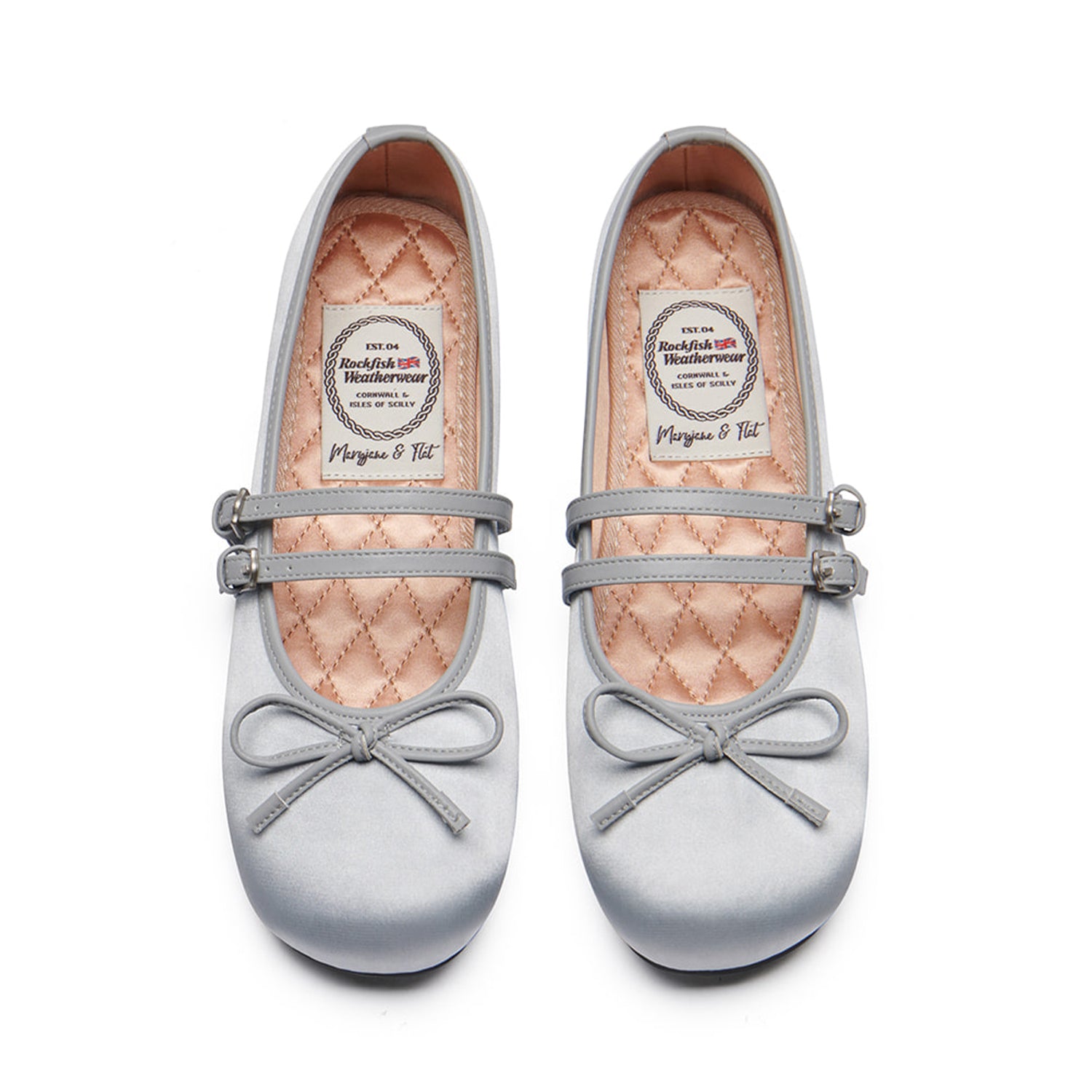 Square Toe Two Strap MaryJane Satin – FRUITION