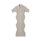 Fluted Short Sleeve Shirt Dress - INVINCIBLE
