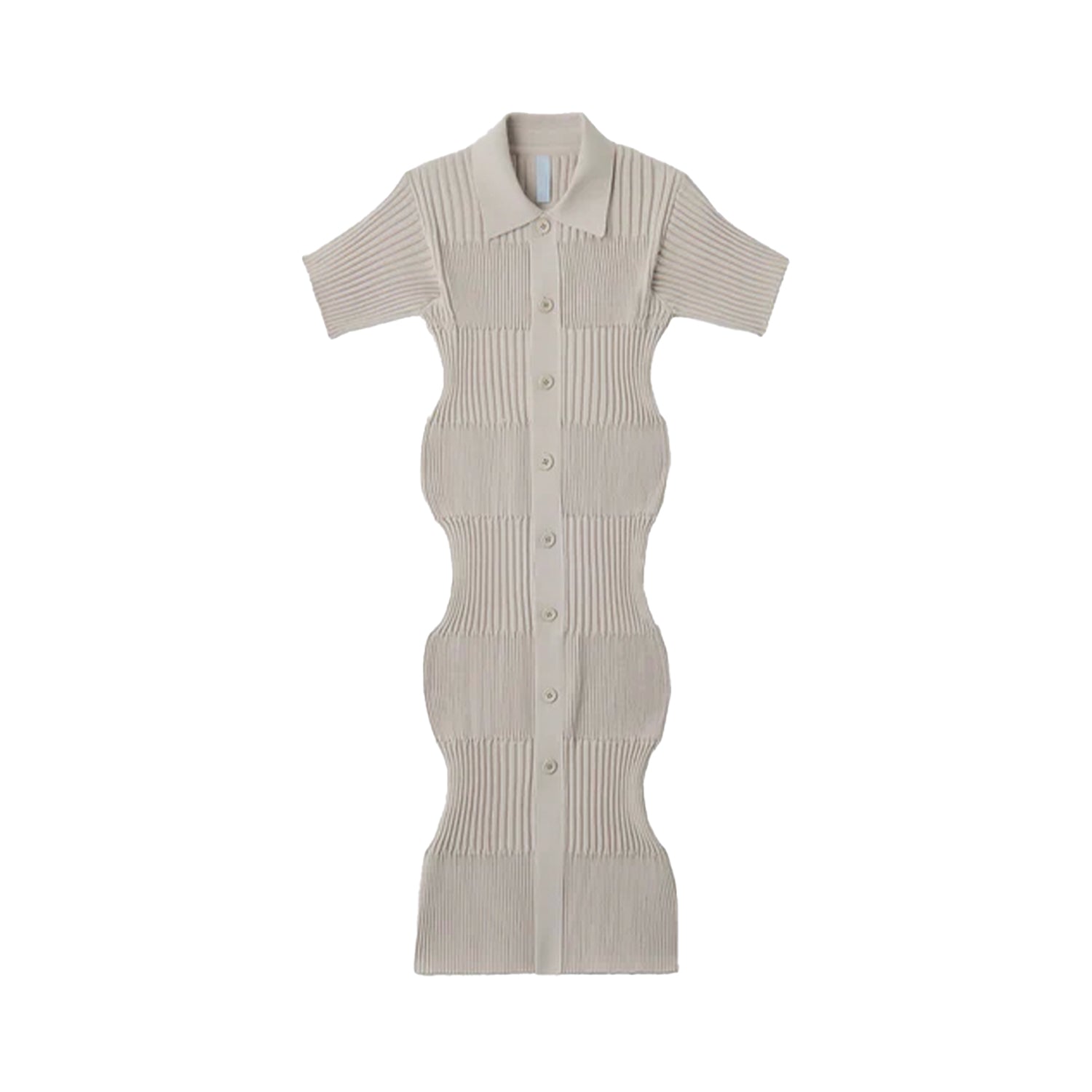 Fluted Short Sleeve Shirt Dress - INVINCIBLE
