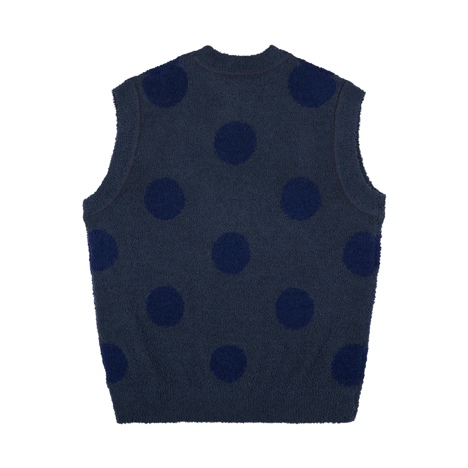 Teddy Fur Dot Knit Vest - INVINCIBLE