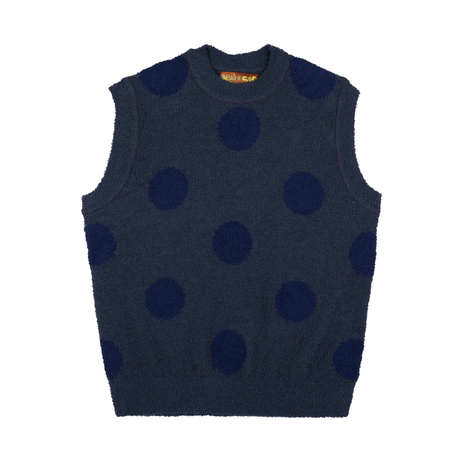 Teddy Fur Dot Knit Vest - INVINCIBLE