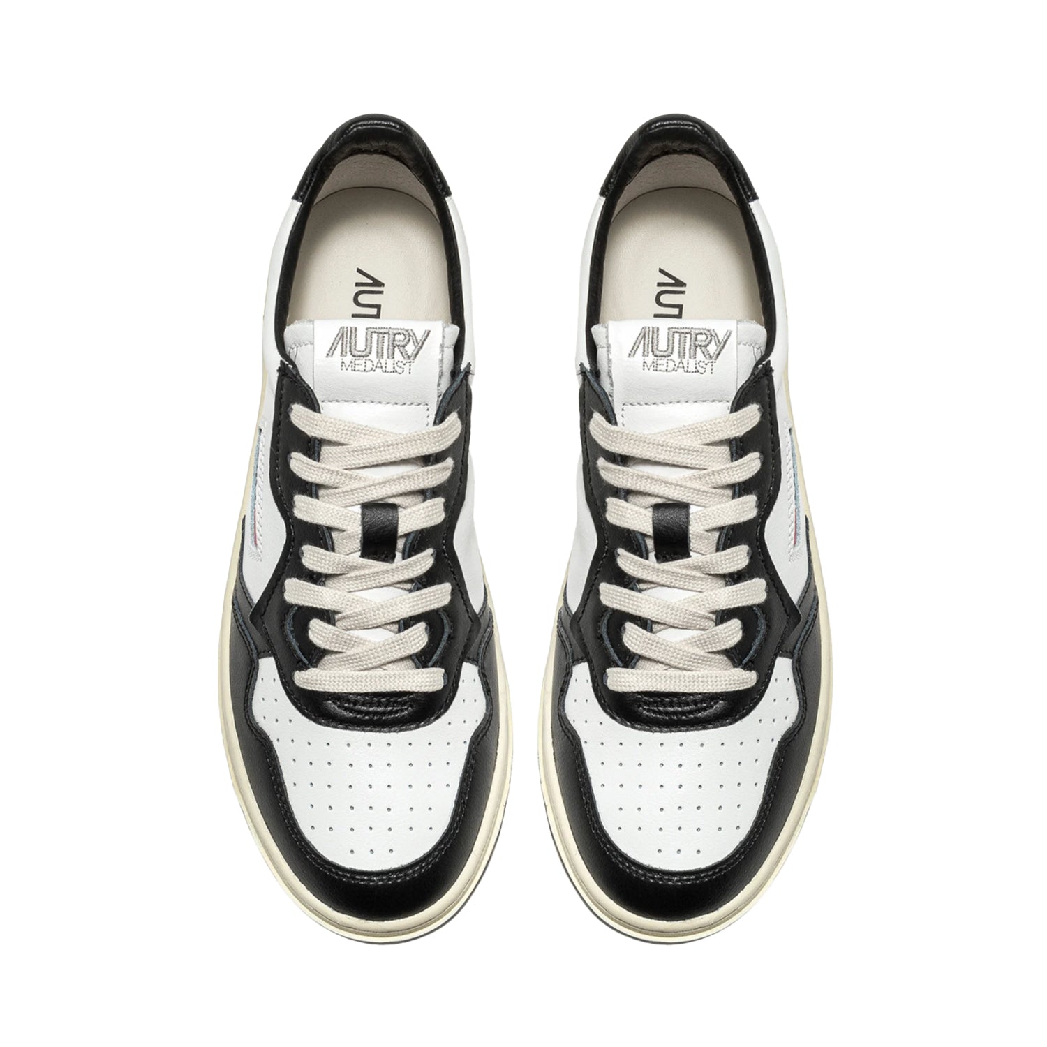 Medalist Low Sneakers in Two-Tone Leather - INVINCIBLE